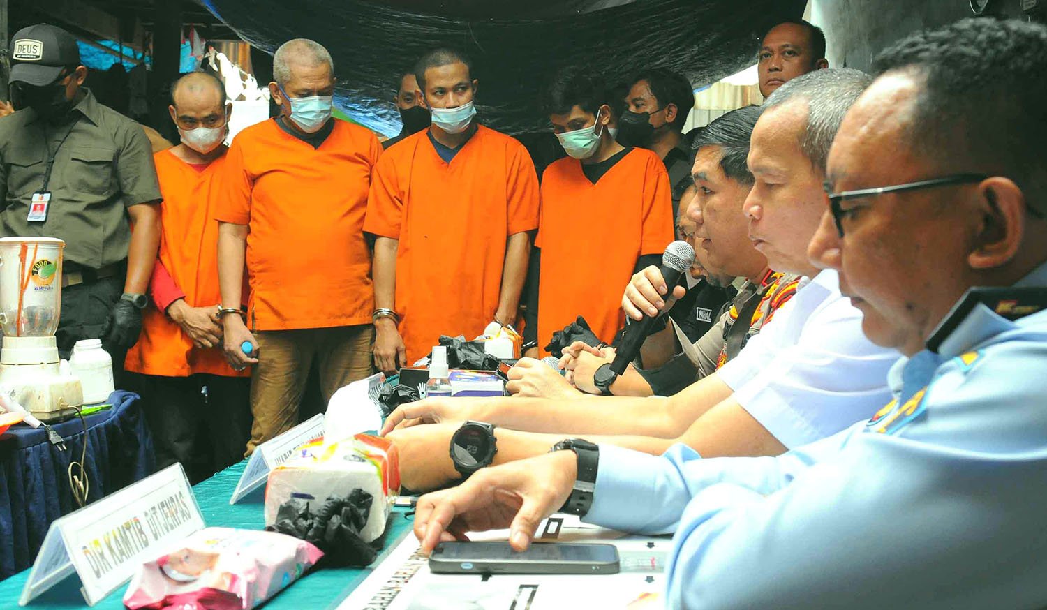 Bareskrim Polri Gelar Barang Bukti Kasus Rumah Industri Narkoba