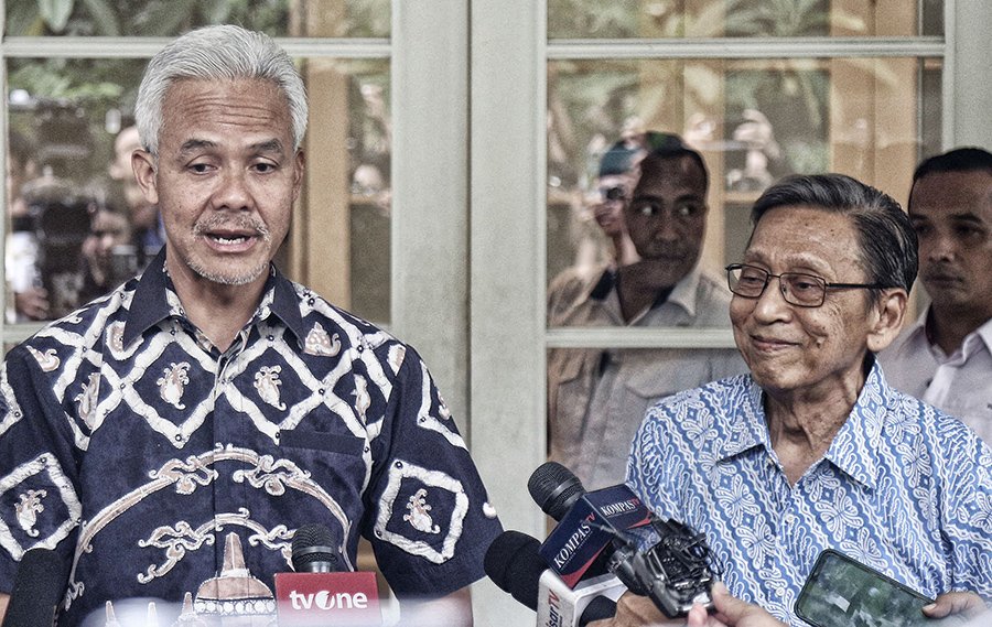 Ganjar Bertemu Boediono