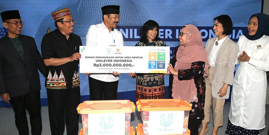 Melalui BAZNAS, Unilever Bantu Rp 3 Miliar untuk Korban di Area Konflik