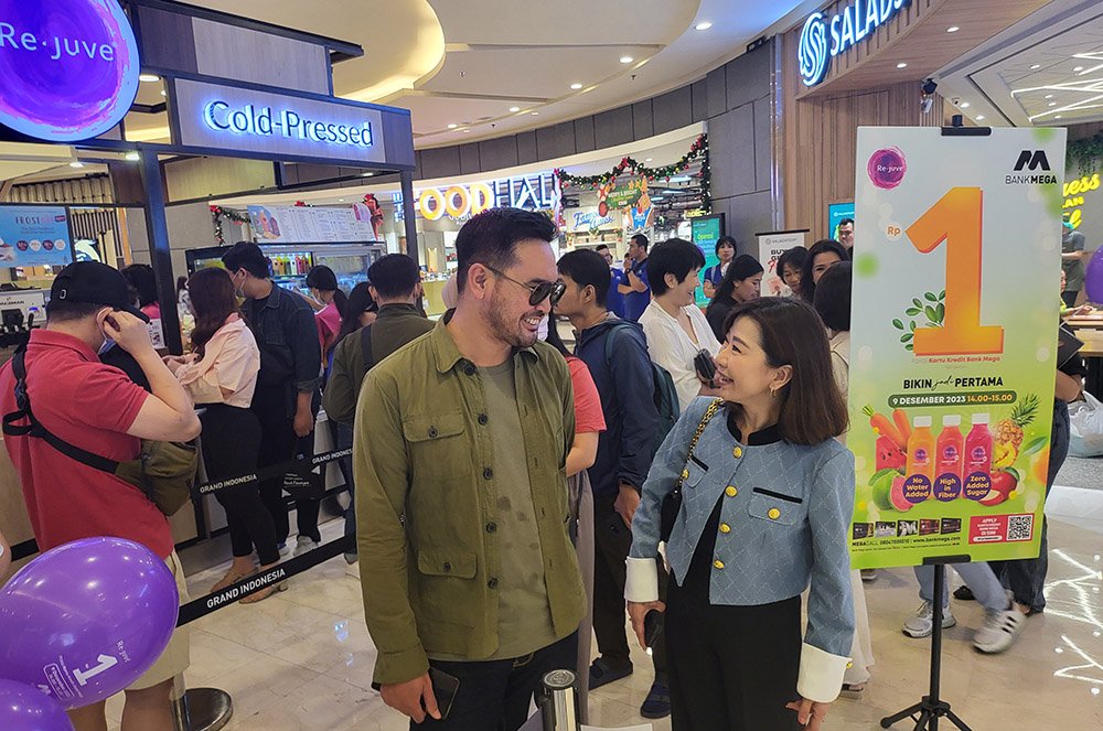 Bank Mega Ajak Nasabah Minum Re.Juve Rp 1 (Satu Rupiah)