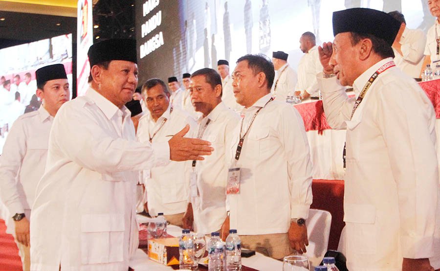 Prabowo Pimpin Rakornas Partai Gerindra