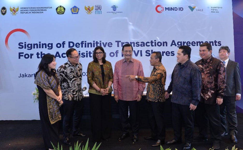 MIND ID, VCL & SMM Tandatangani Perjanjian Dalam Rangka Divestasi Lanjutan PT Vale Indonesia, Tbk