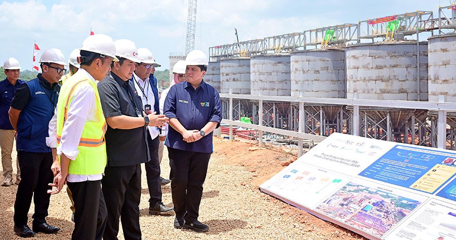 Presiden Joko Widodo Kunjungi Smelter Grade Alumina Refinery (SGAR) Phase 1 MIND ID