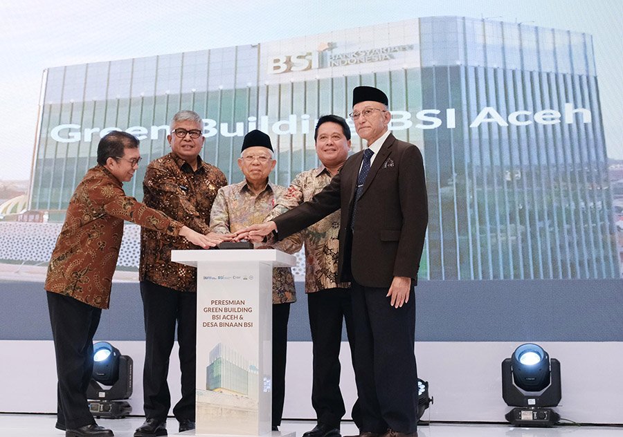 Wapres RI Resmikan Gedung Landmark Bank BSI di Aceh