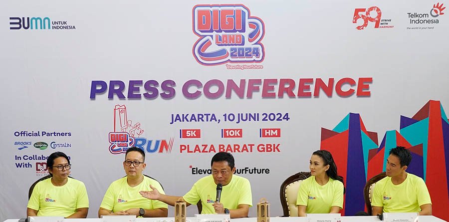 Telkom Indonesia Gelar Digiland Run 2024, Bawa Semangat #ElevatingYourFuture