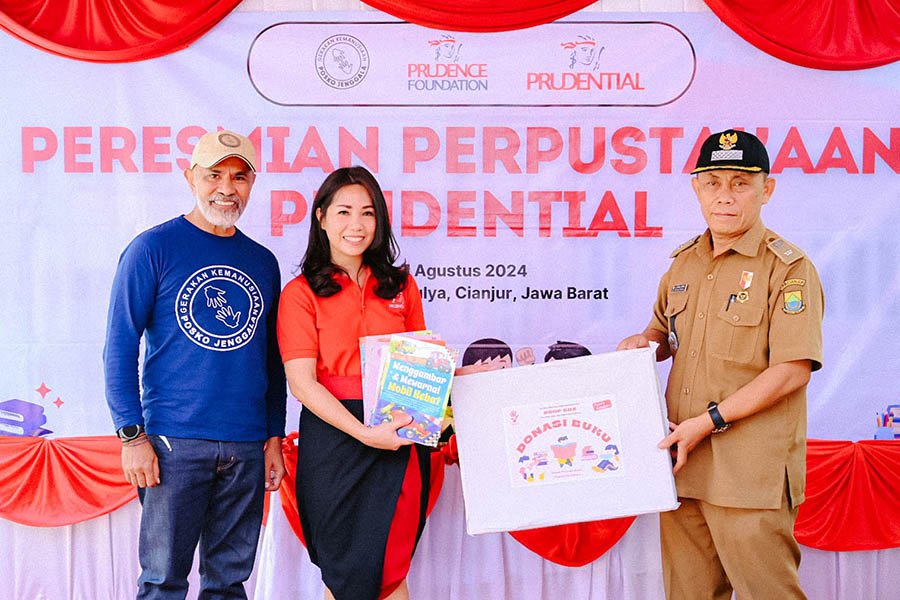 Prudential Indonesia Gandeng Posko Jenggala Resmikan Perpustakaan Siswa