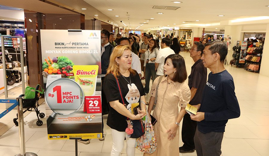 Rasakan Keseruan Membeli Bimoli 2 Liter Seharga Rp1 MPC Point Dengan Bank Mega Tap to Pay