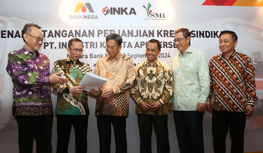 Bank Mega &ndash; SMI Salurkan Kredit Sindikasi Untuk PT INKA Senilai Rp 2,1 Triliun