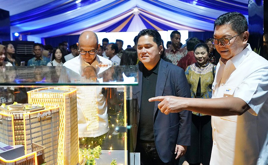 Ikonik ! Bank Mandiri Groundbreaking Gedung Mandiri Financial Center di Kawasan PIK 2