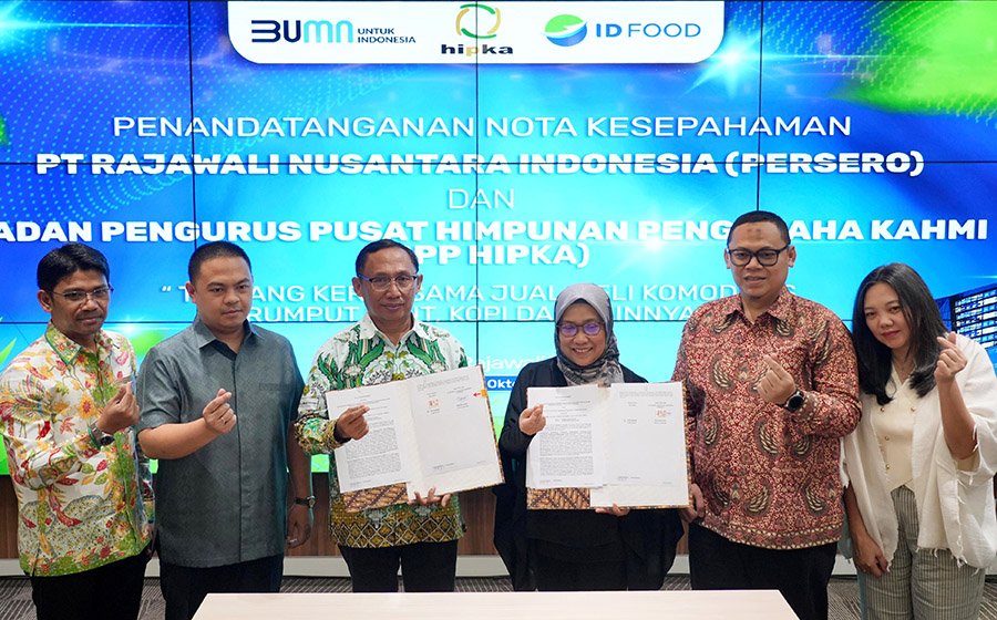 MoU BPP Hipka – ID Food Kerja sama Jual Beli Komoditas Rumput Laut dan Kopi