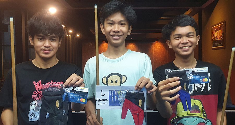 Samuel Raih Juara Pertama Mini Fun Game Billiard Tournament ke 1