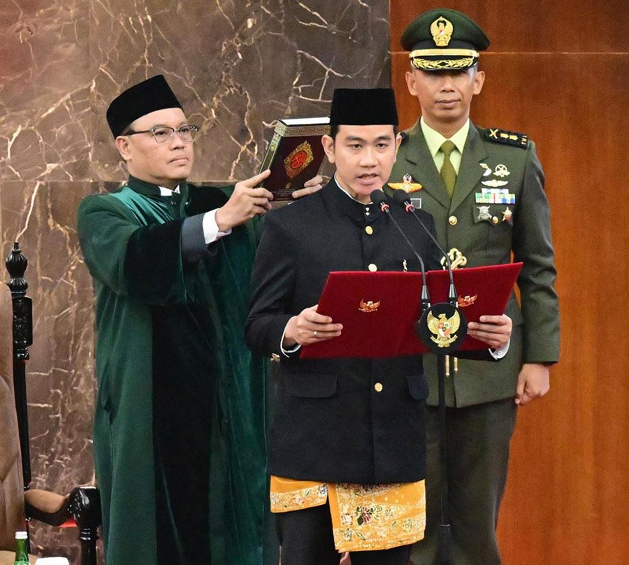 Pelantikan Wakil Presiden Gibran Rakabuming Raka