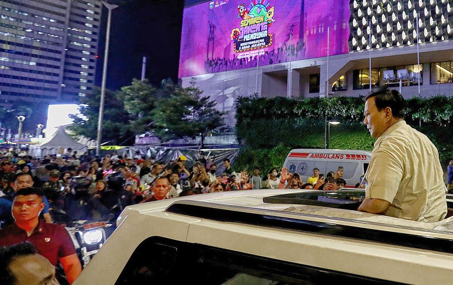 Presiden Prabowo Sapa Masyarakat Jelang Pergantian Tahun Baru