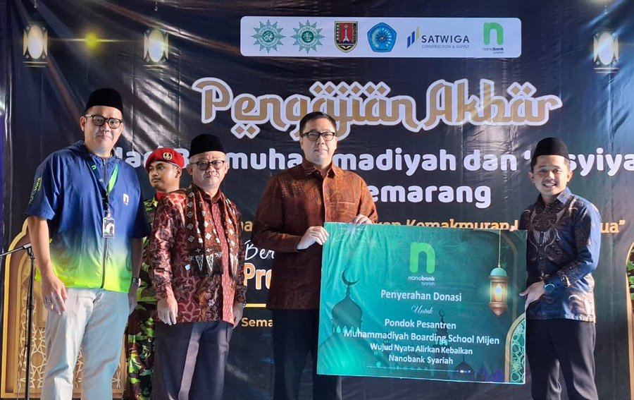 Milad Pertama, Nanobank Syariah Salurkan Beasiswa dan Donasi Untuk Pesantren