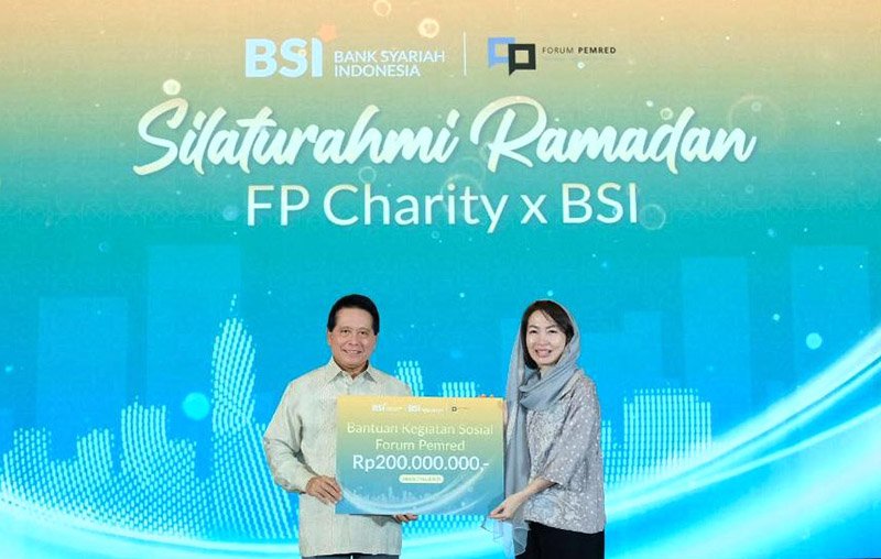 BSI Salurkan Bantuan Rp 200 Juta Melalui FP Charity