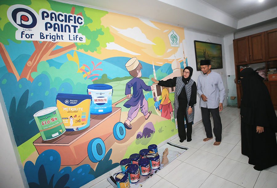 Pacific Paint for Bright Life, Donasikan 12.500 Liter Cat