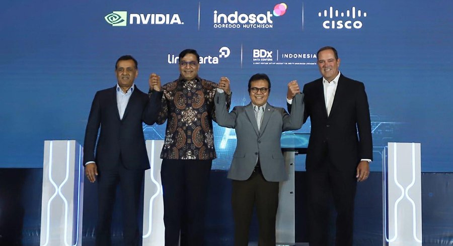 Komdigi Kerja Sama Indosat, Cisco, NVIDIA Luncurkan Indonesia AI Center of Excellence