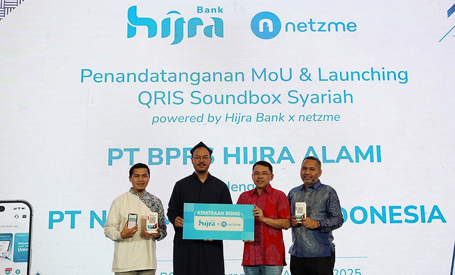 Kolaborasi Hijra Bank,  Layanan QRIS Soundbox Syariah