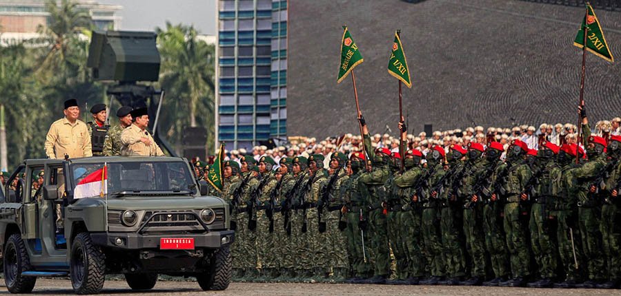 Presiden Hadiri Upacara HUT ke-80 TNI