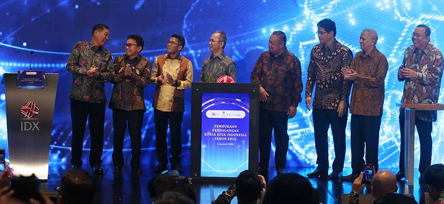 Pembukaan Perdagangan Saham 2026, IHSG Naik 37,130 Poin