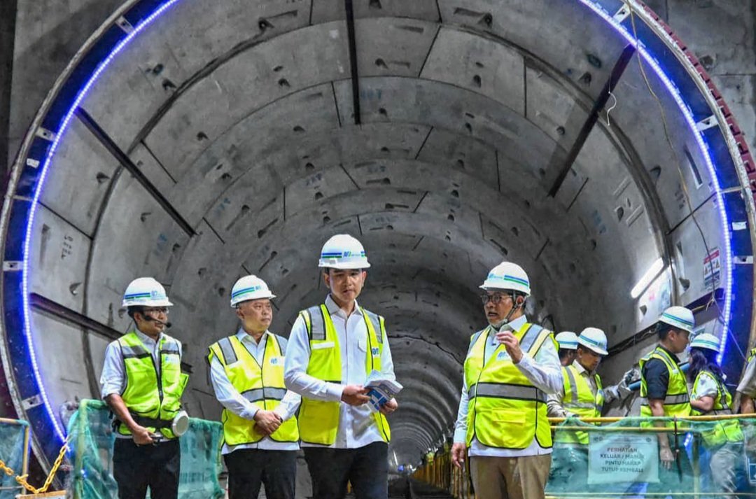 Wapres Cek Tunnel MRT