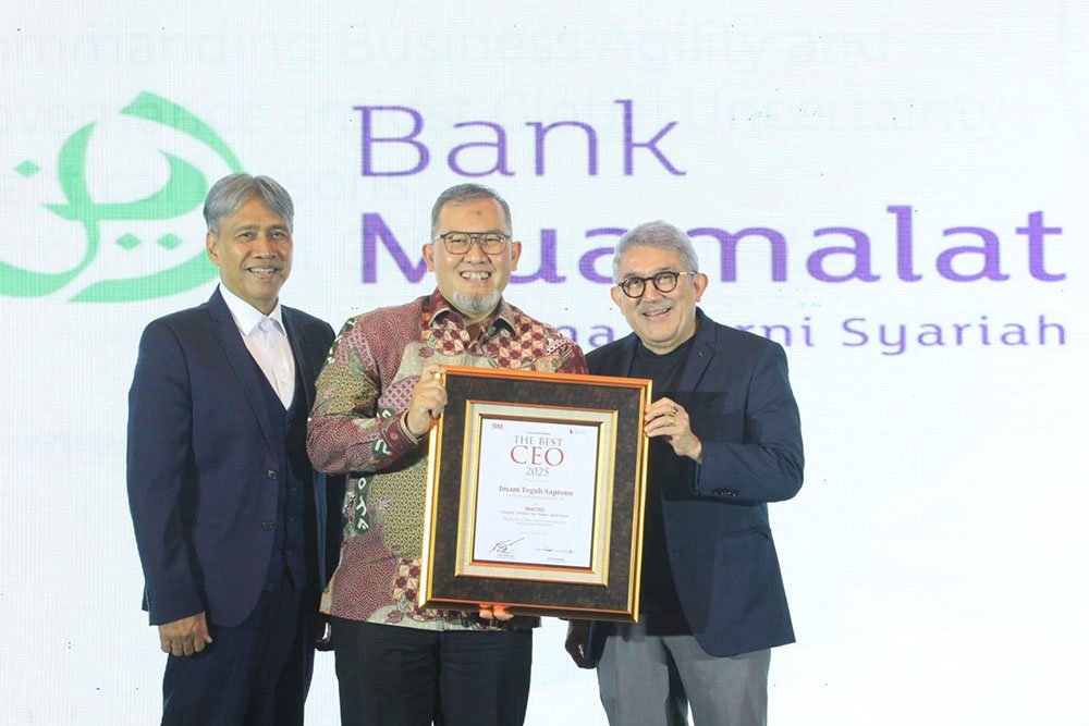 Prestisius, Direktur Utama Bank Muamalat Raih  Penghargaan Best CEO 2025