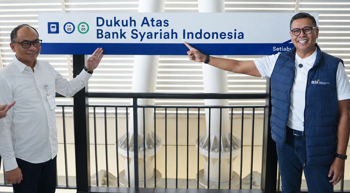 Nama Stasiun LRT Dukuh Atas Resmi Menjadi Stasiun LRT Dukuh Atas-Bank Syariah Indonesia