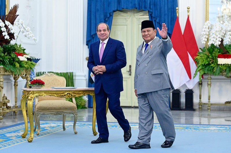 Presiden Prabowo Lakukan Pertemuan Bilateral Dengan Presiden Mesir
