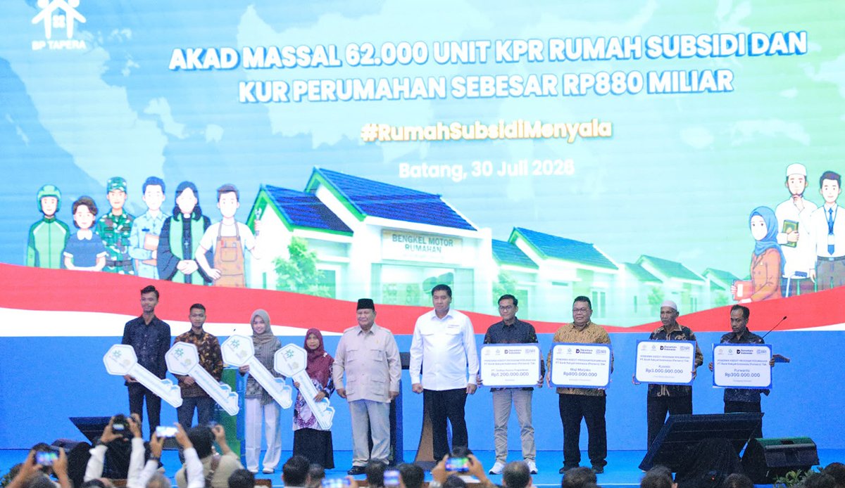 BNI Dukung Akad Massal 62.710 KPR Rumah Subsidi