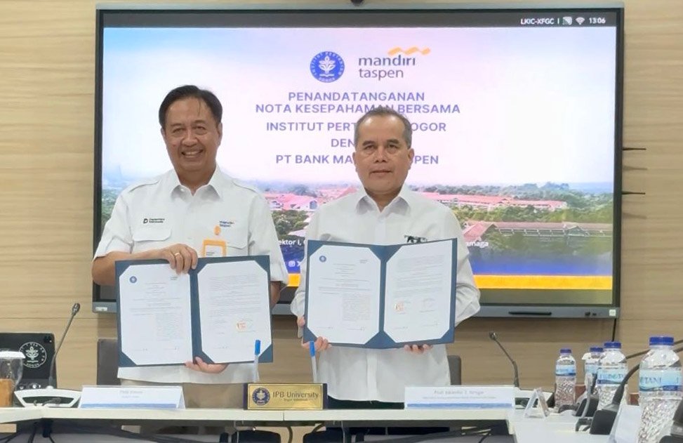 Perkuat Literasi Keuangan dan Pengembangan SDM, Bank Mandiri Taspen Jalin MoU Dengan IPB University 