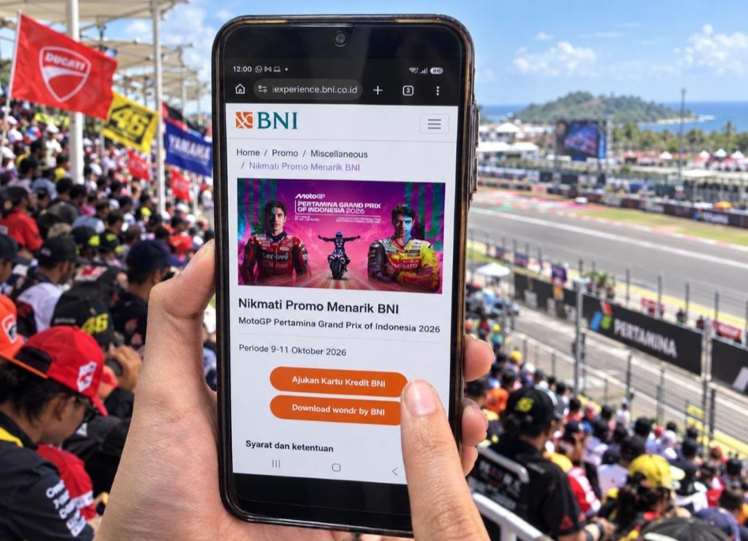 BNI Hadirkan Promo dan Kemudahan Transaksi di MotoGP Mandalika 2026