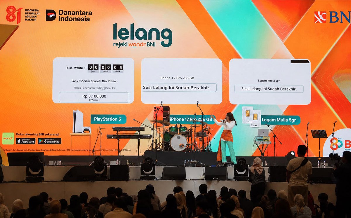  Masuk BNI wondrX Gratis, Bisa Ikut Lelang rejeki wondr BNI Setiap Hari