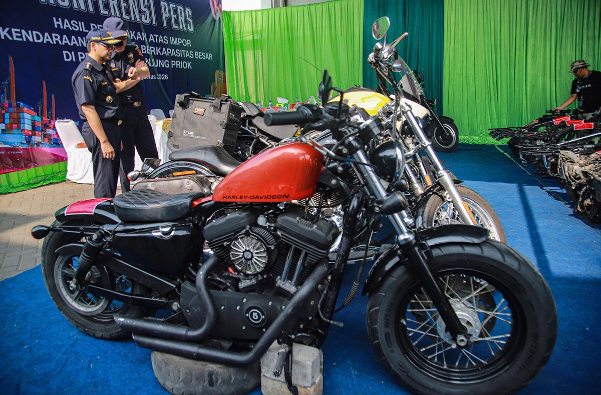 Bea Cukai Gagalkan Penyelundupan Harley Davidson Asal China