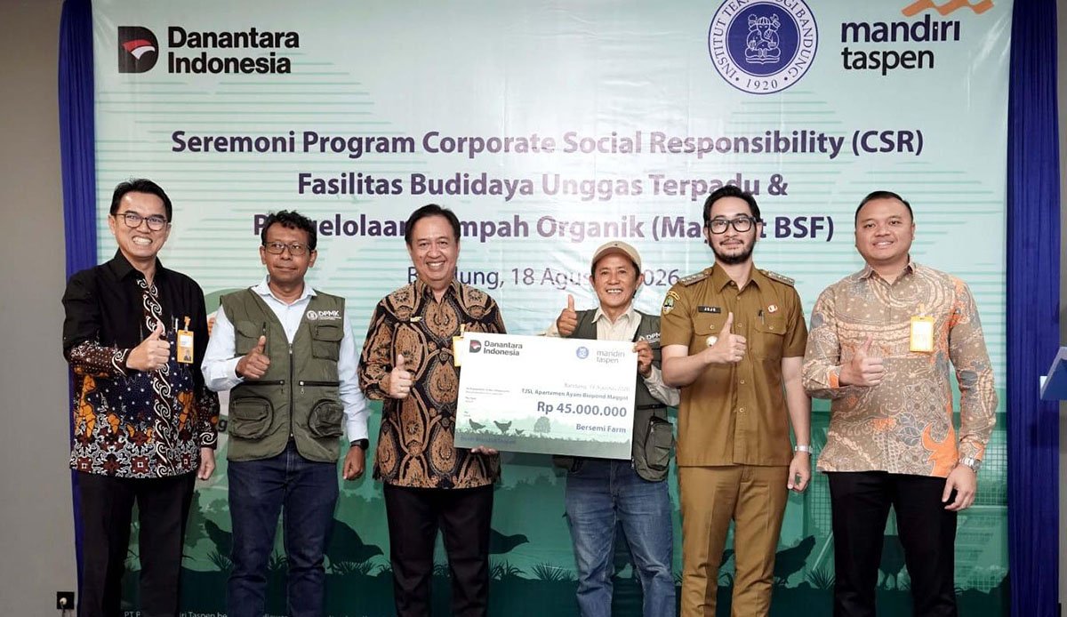 Bank Mandiri Taspen dan ITB Kembangkan Fasilitas Budidaya Unggas dan Pengelolaan Sampah Organik