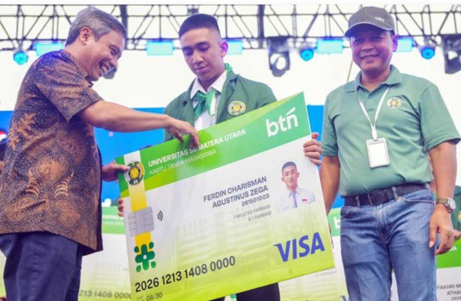 BTN Luncurkan 9.800 KTM Co-Branding USU
