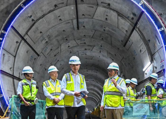 Wapres Cek Tunnel MRT