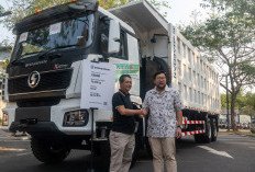 Kobexindo Serahkan Unit Shacman Hybrid Dump Truck di Customer Days