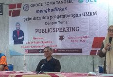 Sasar Pelaku UMKM, OK OCE ISOMA Tangsel Gelar Pelatihan Public Speaking